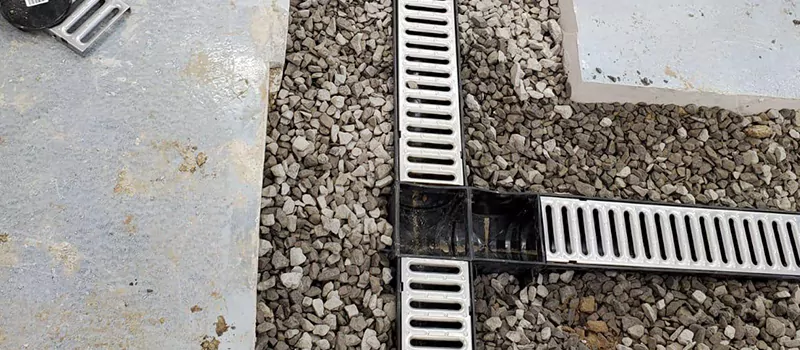 Storm Water Trench Drain Repair in Concord, ON